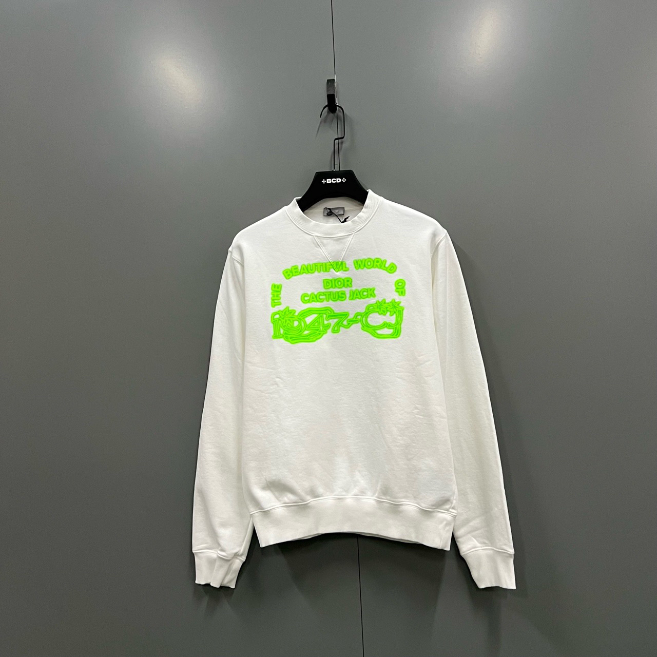 未使用 DIOR/迪奥 (ll) 白色印花logo卫衣 M码/010432