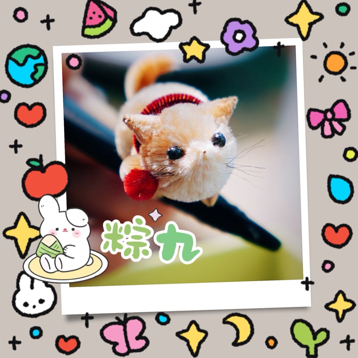 专拍 粽九绒花原创设计纯手工蚕丝制作头饰