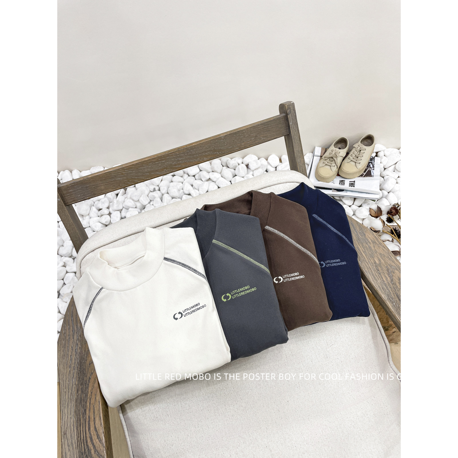 【现现】童装男儿童百搭德绒打底衫2025秋冬新款加绒T恤MMY841396