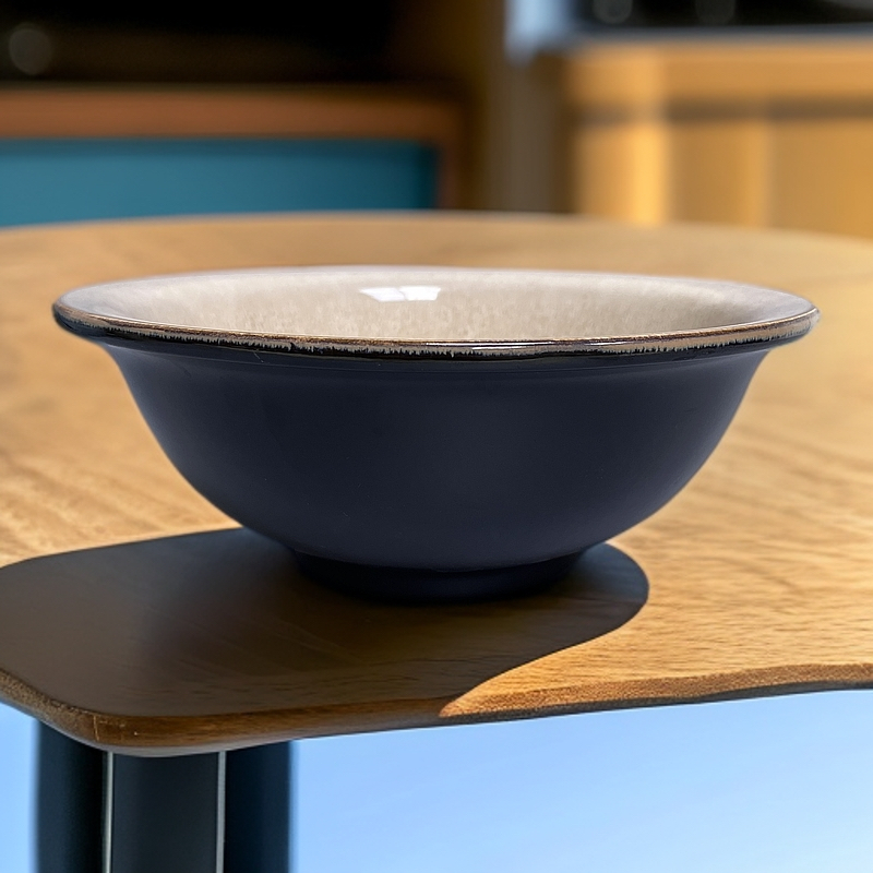 新款高颜值高质感复古高脚大碗复古陶瓷汤碗大菜碗家用辣3069