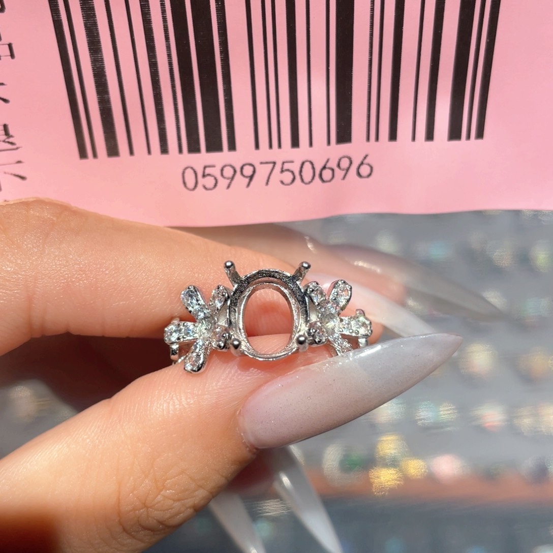 椒***蛇欧泊银S925镶嵌戒指