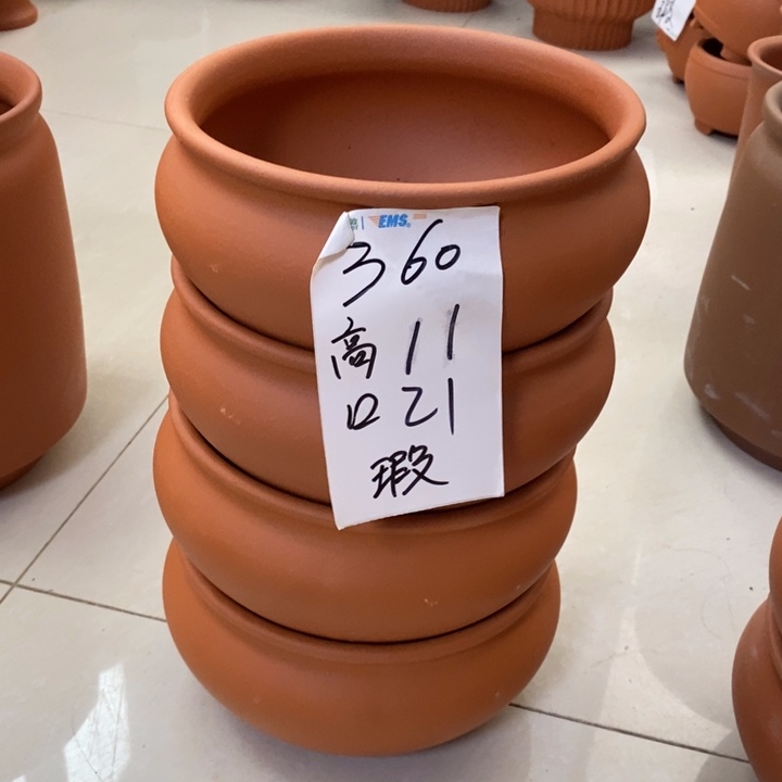 粗陶红陶绿植花盆360