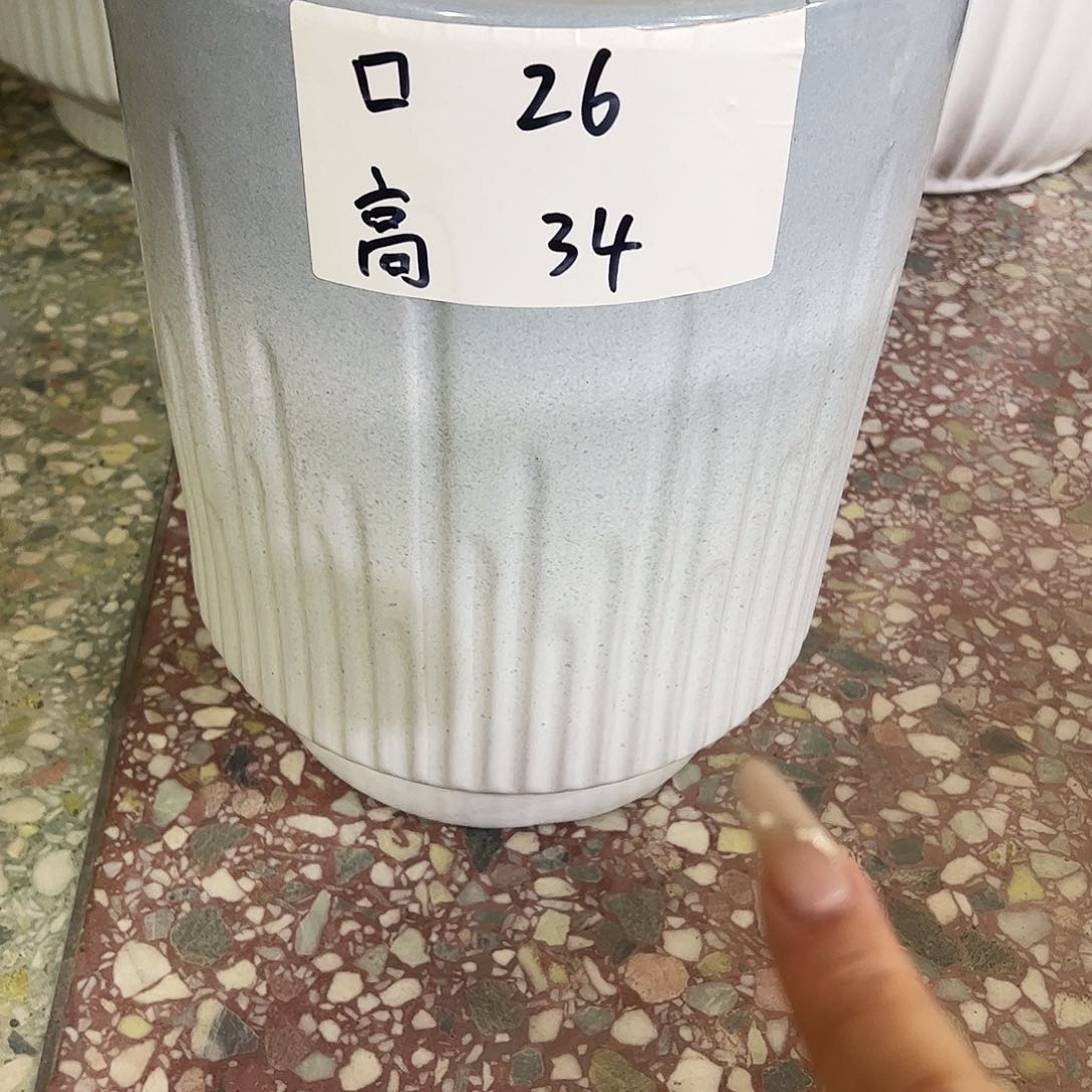 陶瓷陶瓷大花盆送托盘