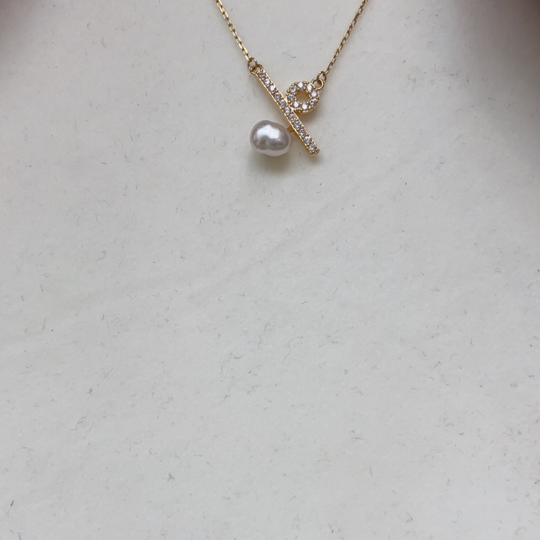 套链海水珍珠银S925镶嵌