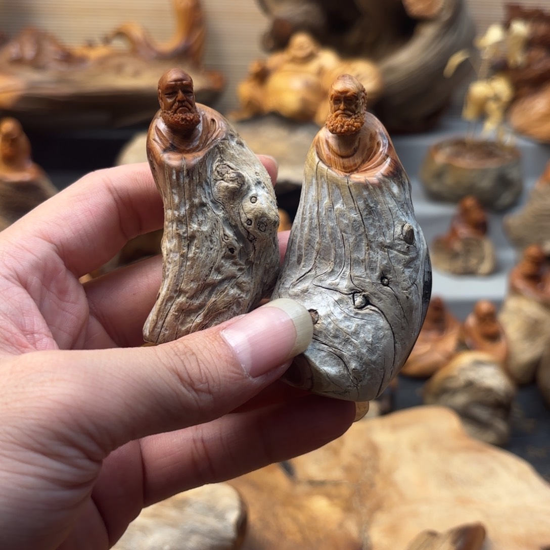 ****麒柏木太行崖柏手工雕刻