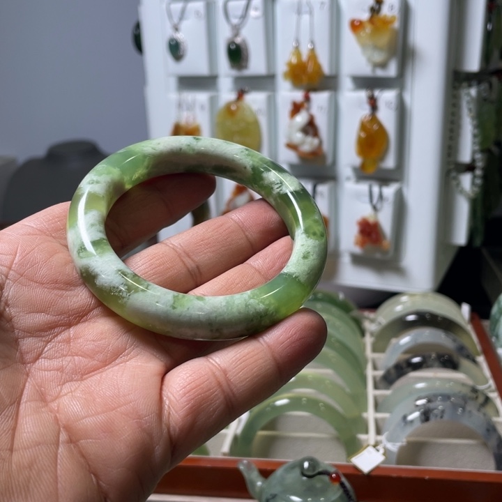 蛇纹石玉合金手镯