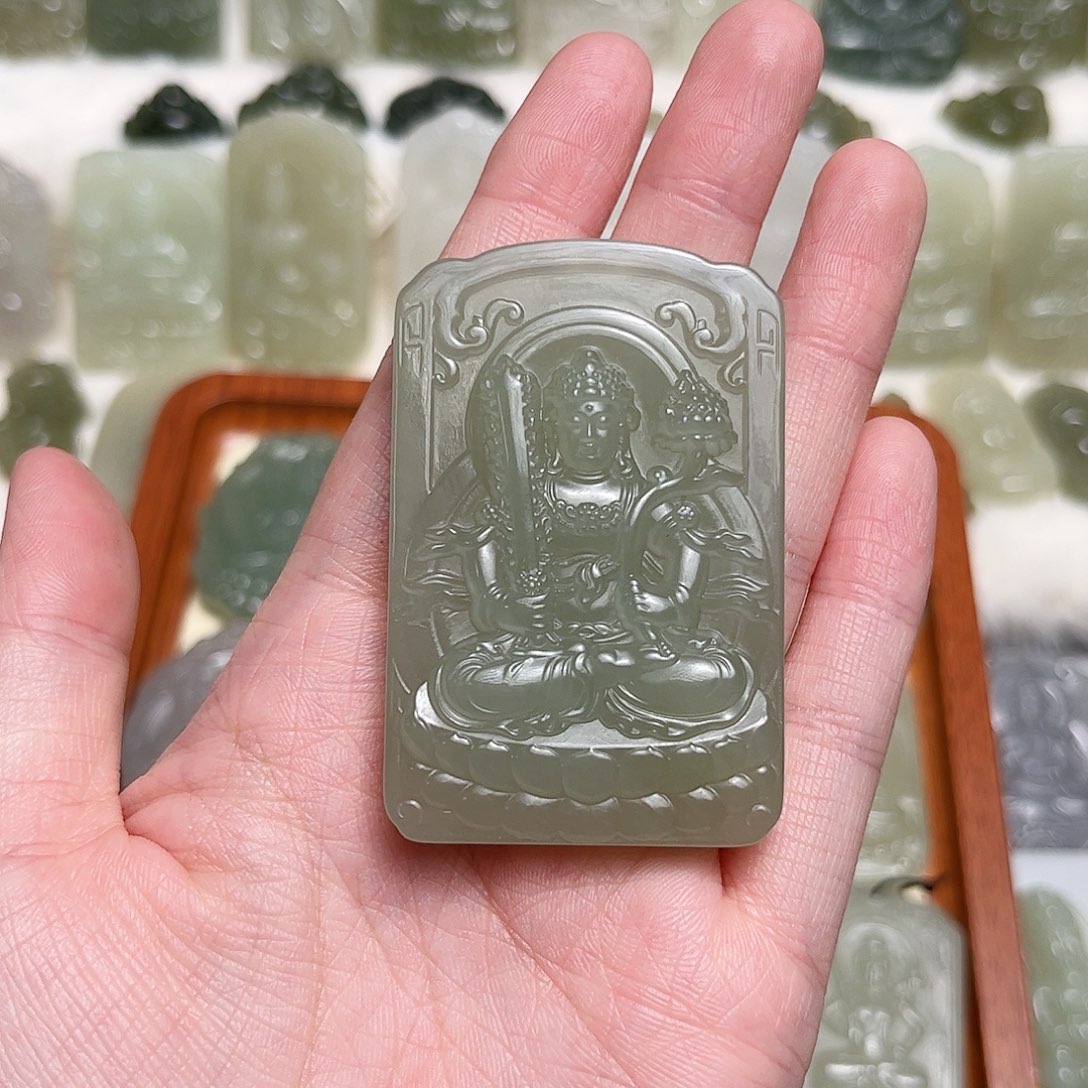 和田玉未镶嵌颈饰四*