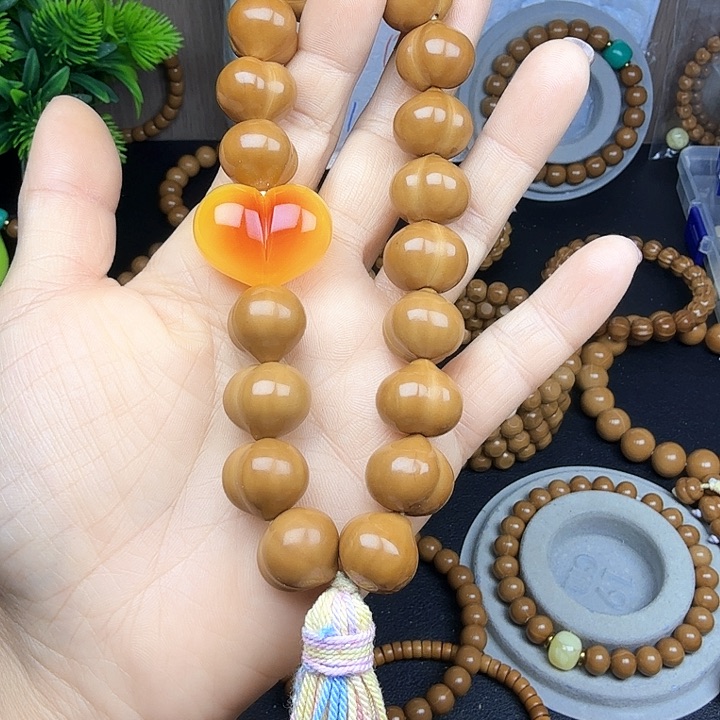 手串猴头核桃蕭*微瑕大屁桃16