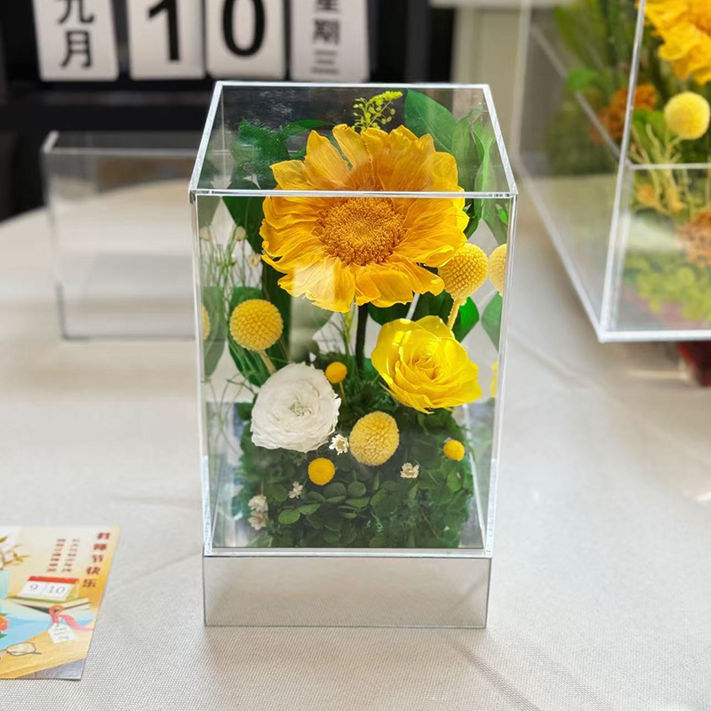 教师节礼物，向日葵永生花盒致敬送领导送长辈