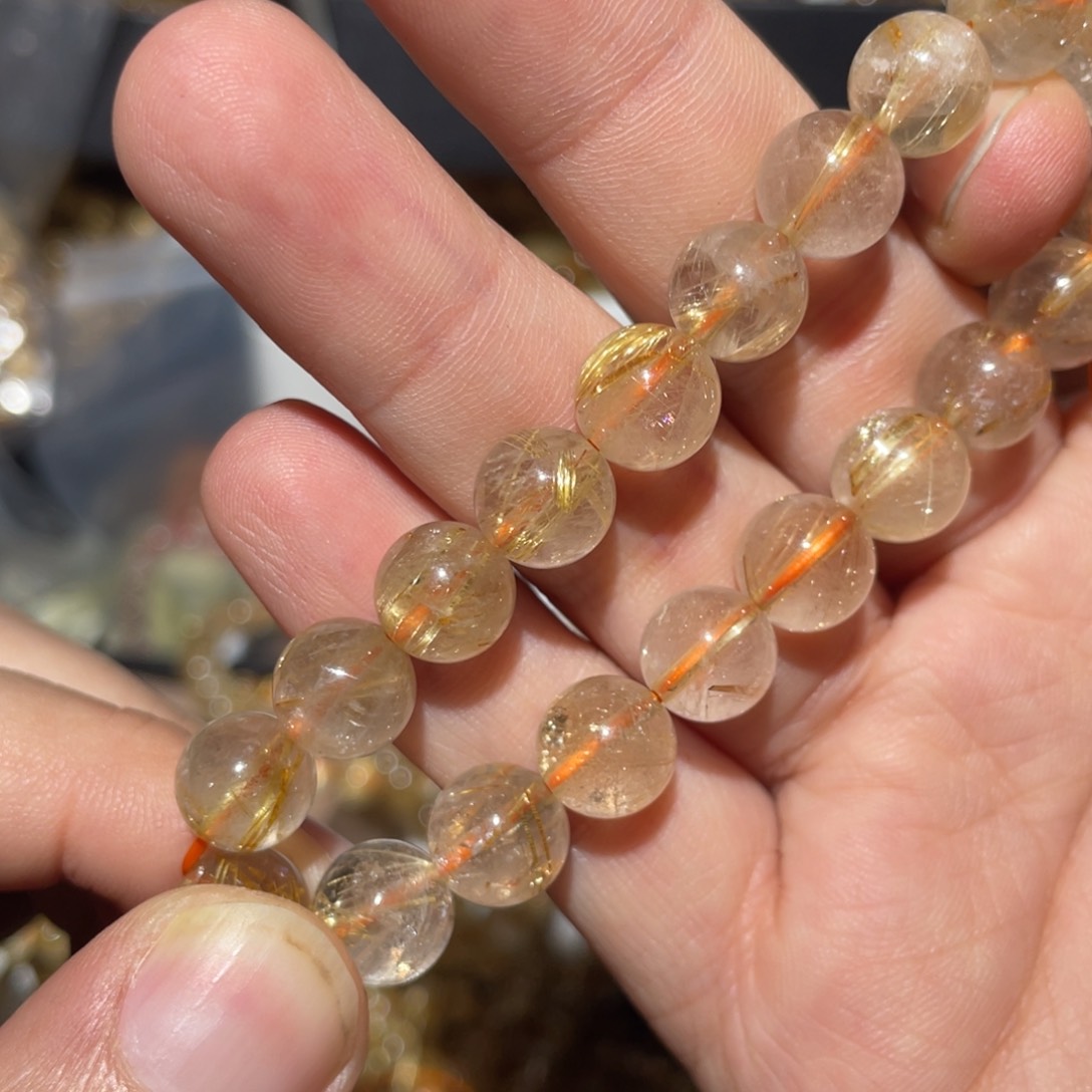水晶手链未镶嵌啵****)手链
