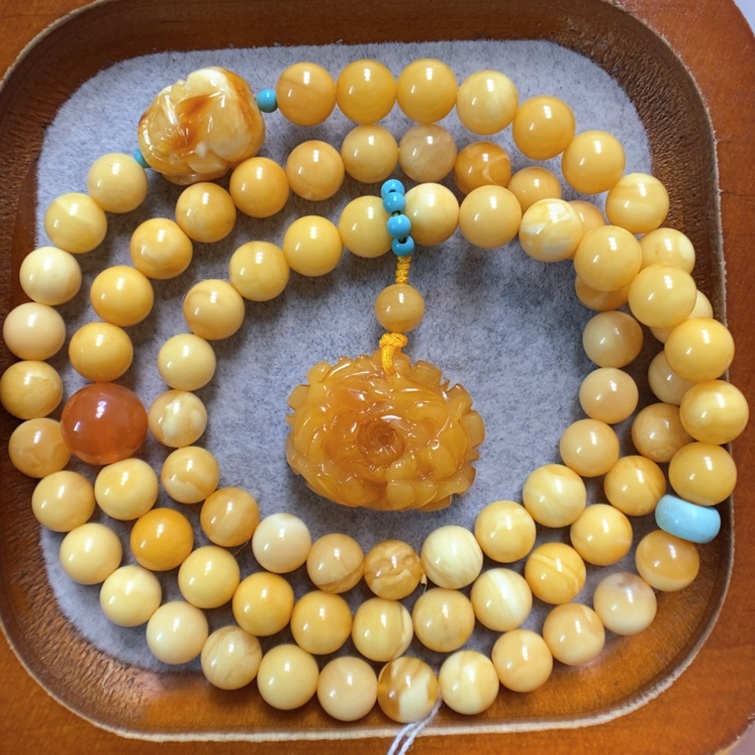 蜜蜡手串未镶嵌蜜蜡手串