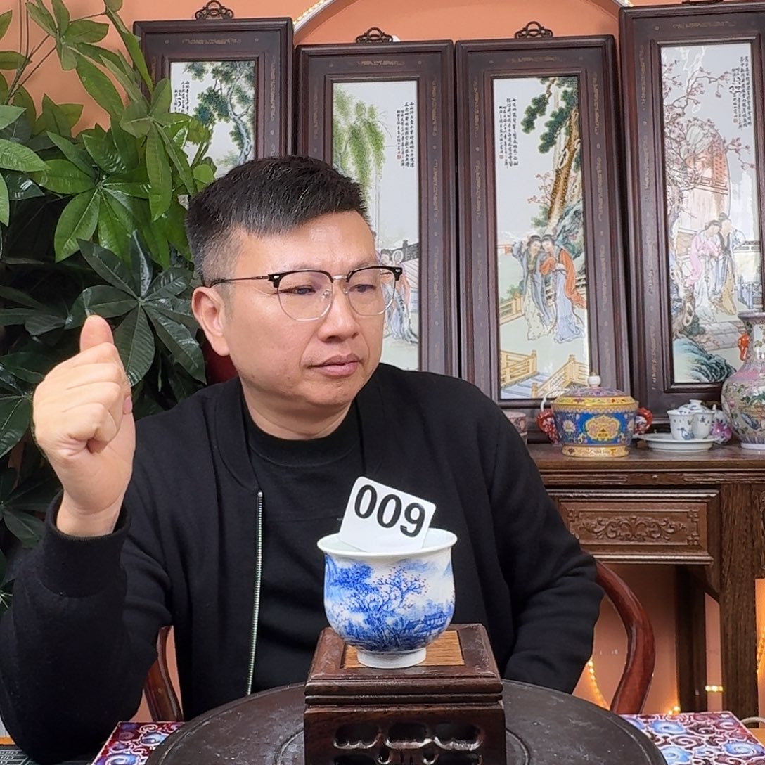 摆件陶景德镇陶瓷手工杯子