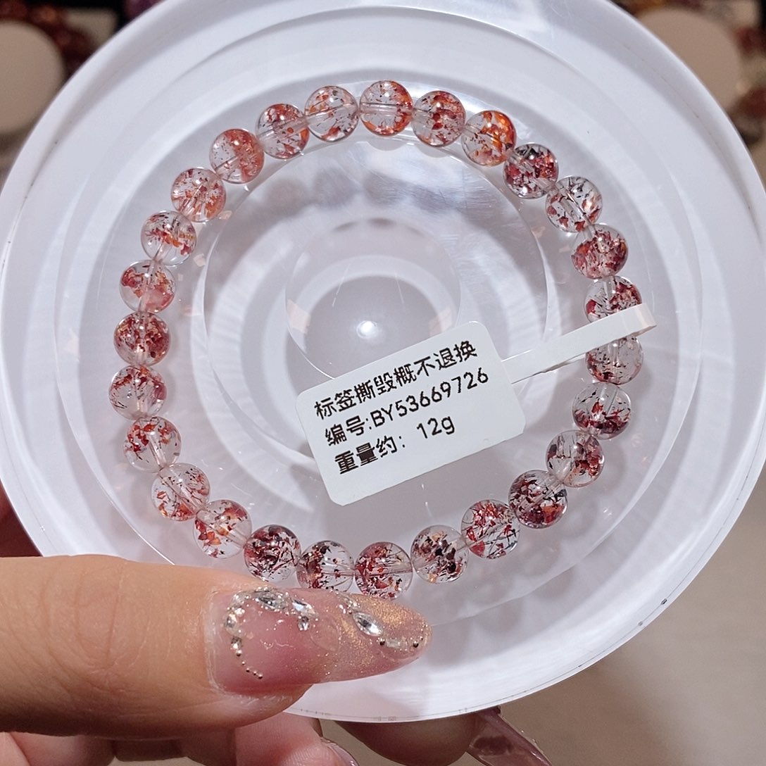 水晶手链未镶嵌k***o毒液金草莓