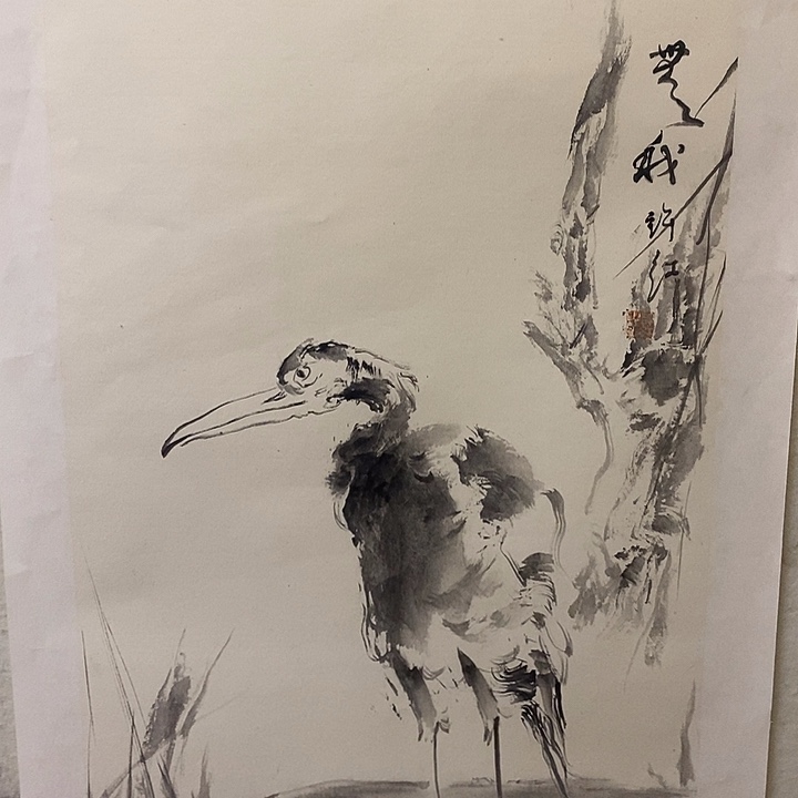 国画水墨丹青画卷作品