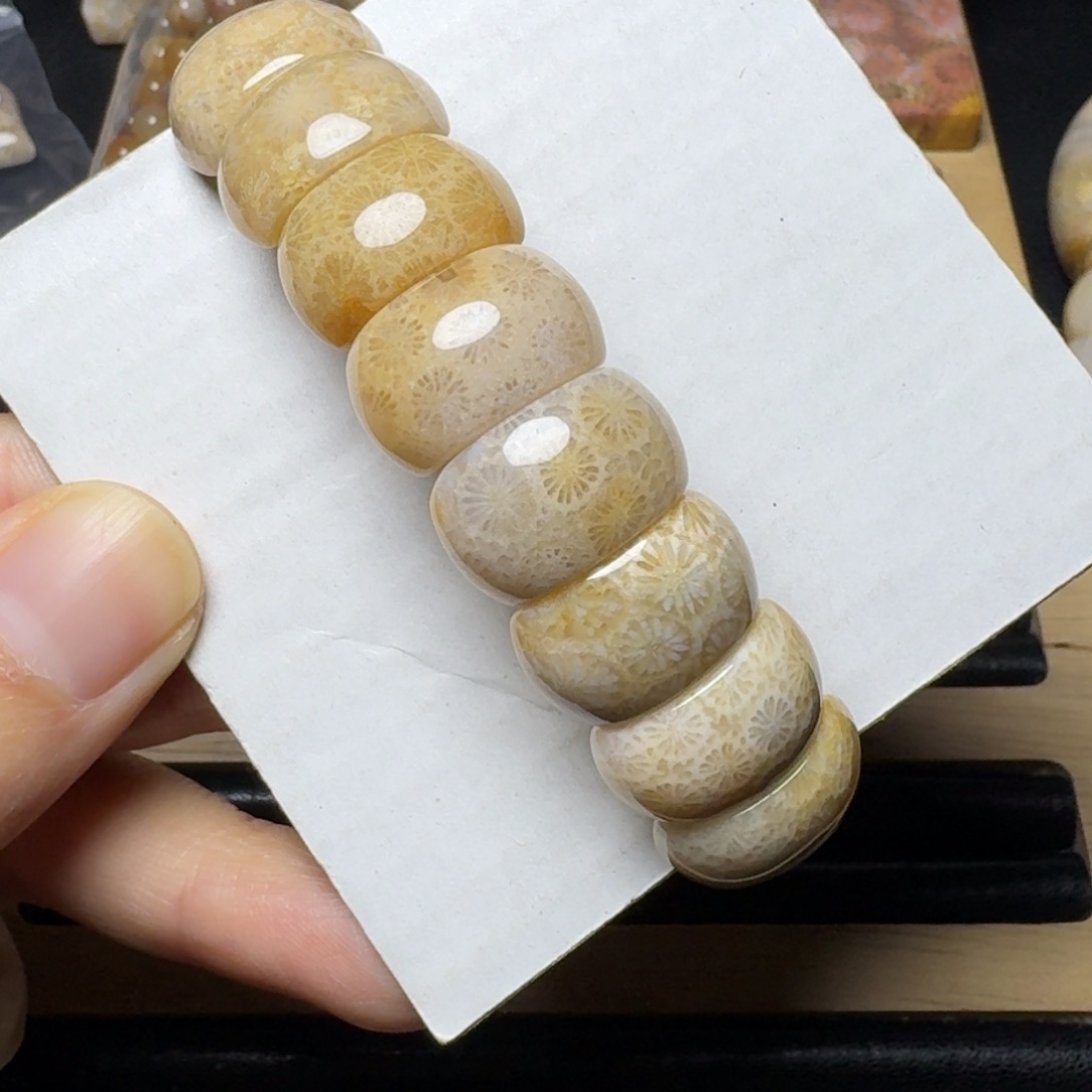 硅化玉透的黄色满花，花好月圆排未镶嵌㊗️****