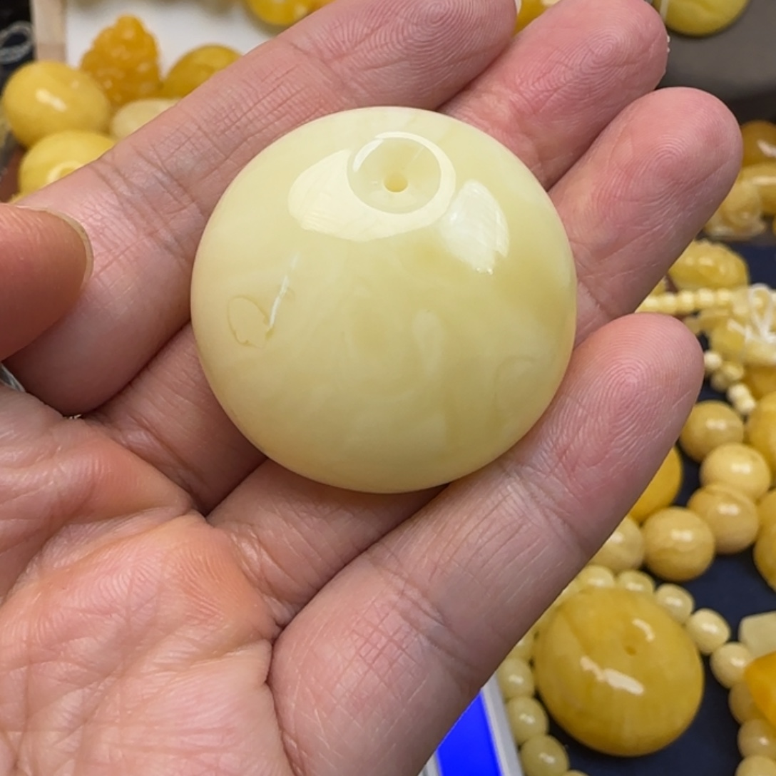 蜜蜡未镶嵌毛衣链天然蜜蜡