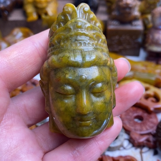 蛇纹石玉未镶嵌颈饰54