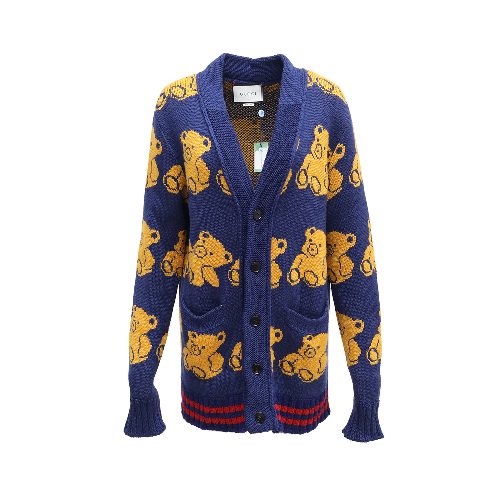 99新 GUCCI/古驰  外套 开衫 蓝色 羊毛 男码 S P234140371