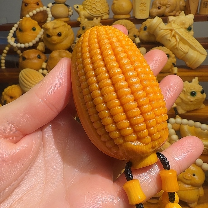 随***缘竹类玉化玉米8公分以上带配饰，油，刷子