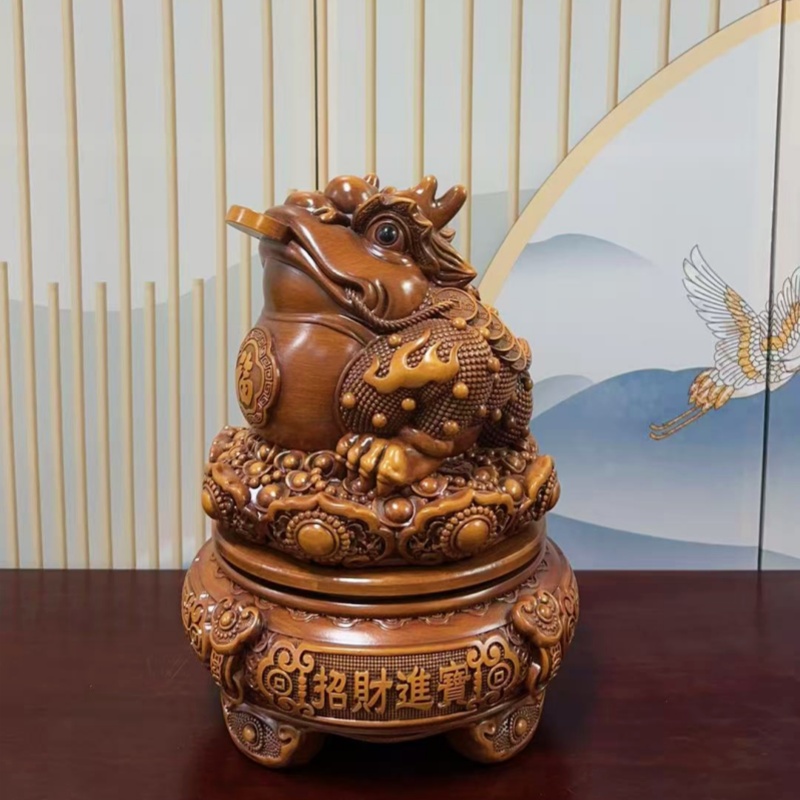 招财进宝金蟾摆件客厅办公室店铺前台装饰品开业乔迁礼品