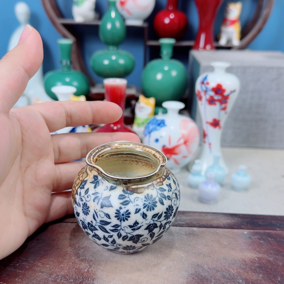 陶瓷手工小花器摆件