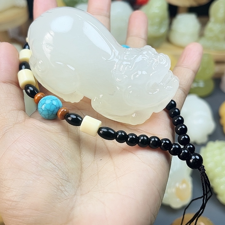 玉石雕刻品碧玺（处理）&**@