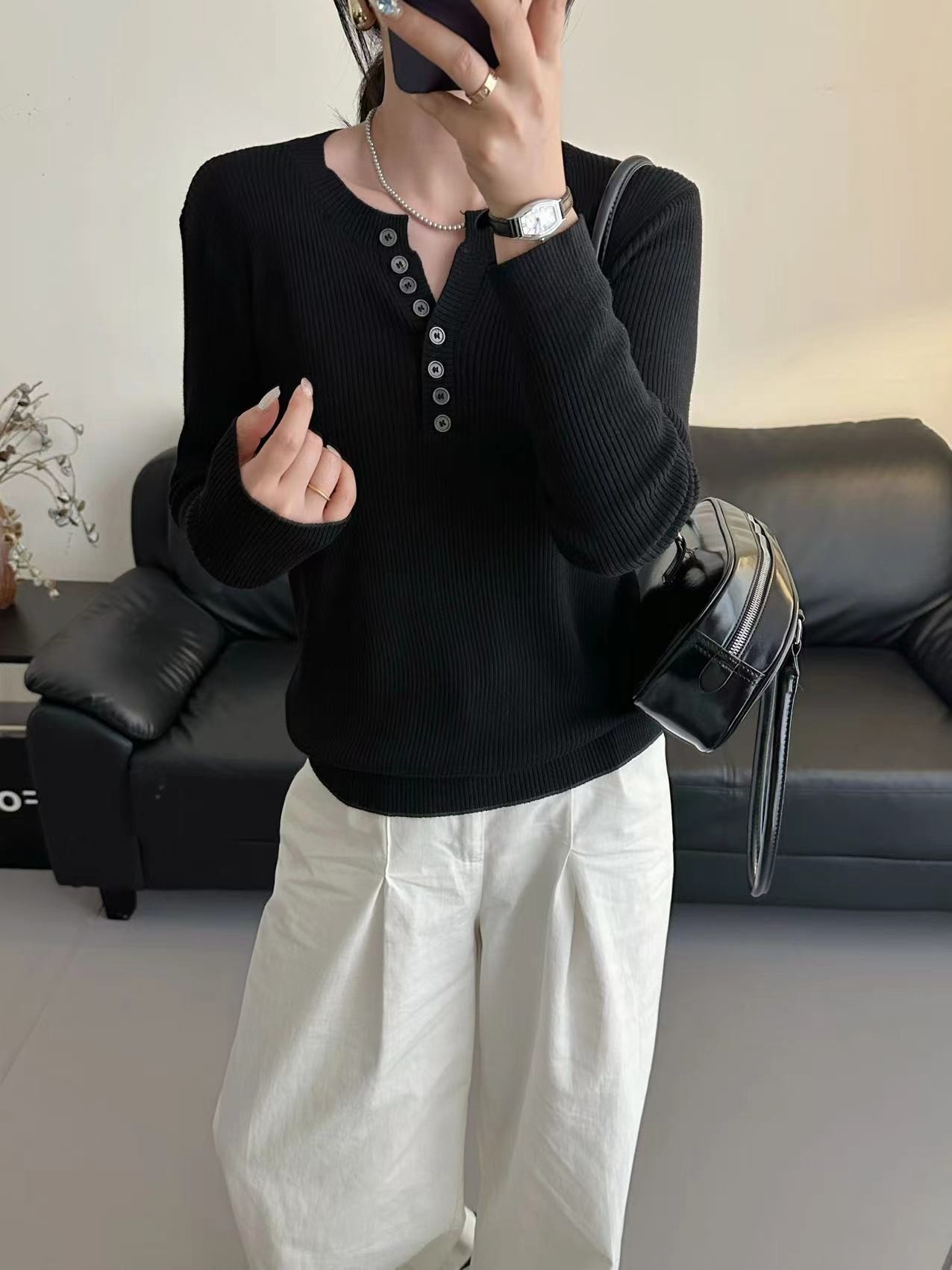羊毛针织薄款抽条显瘦套头时尚百搭轻奢浙江濮院羊毛衫工厂直销