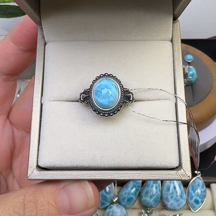 银S925镶嵌烟晶戒指