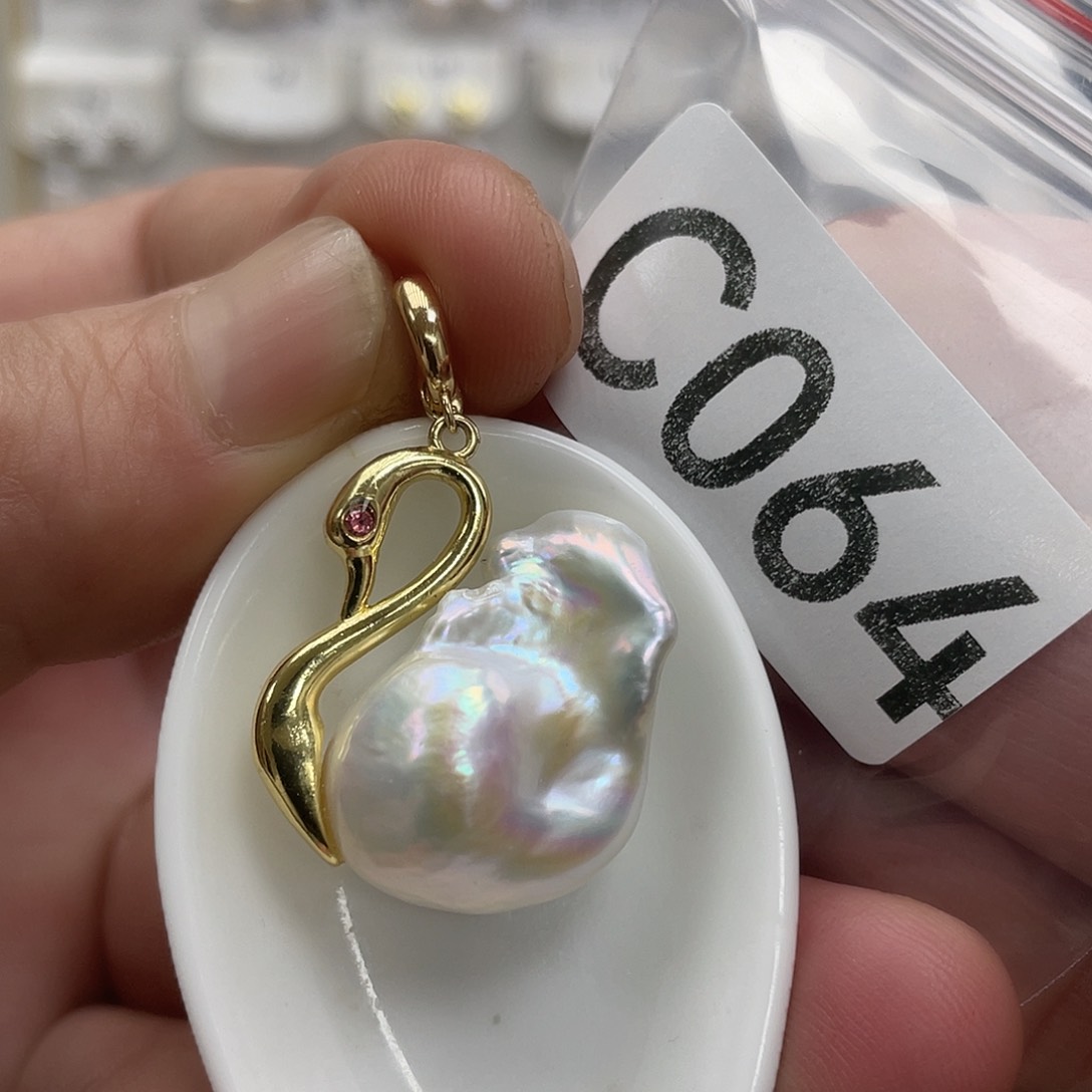 淡水珍珠颈饰银S925镶嵌