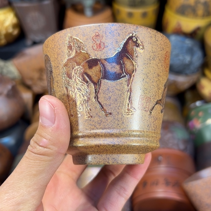 茶杯紫砂宜兴心杯子