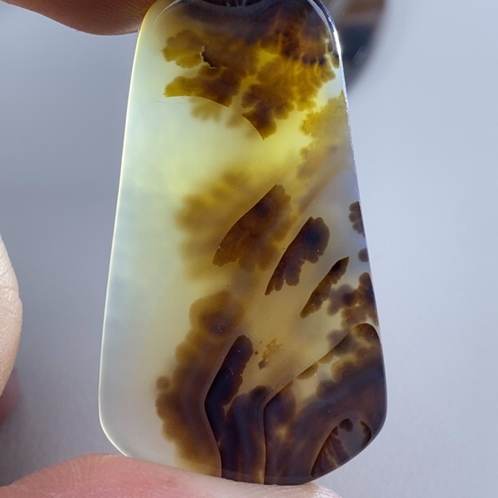 玛瑙/玉髓吊坠未镶嵌木*