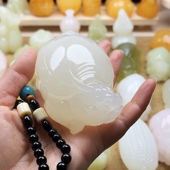 这***好玉天然玉石手把件
