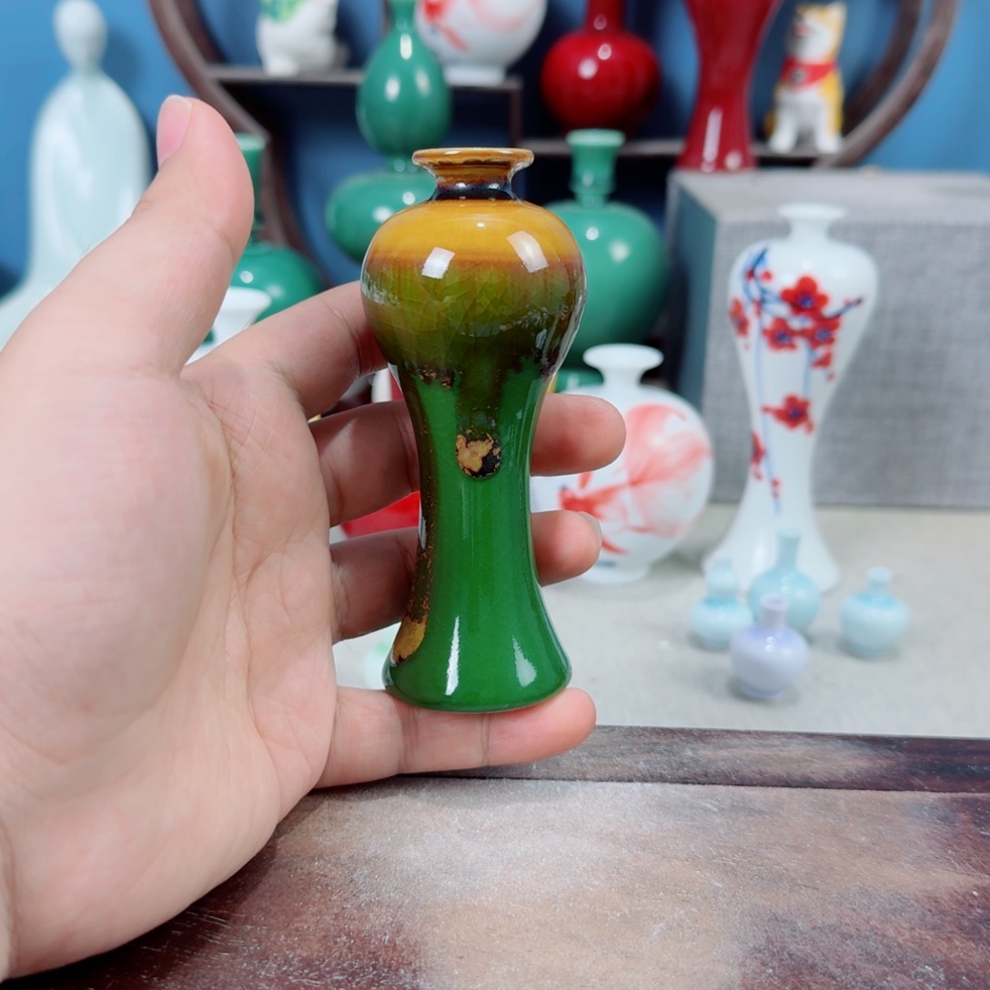 陶瓷手工小花器摆件