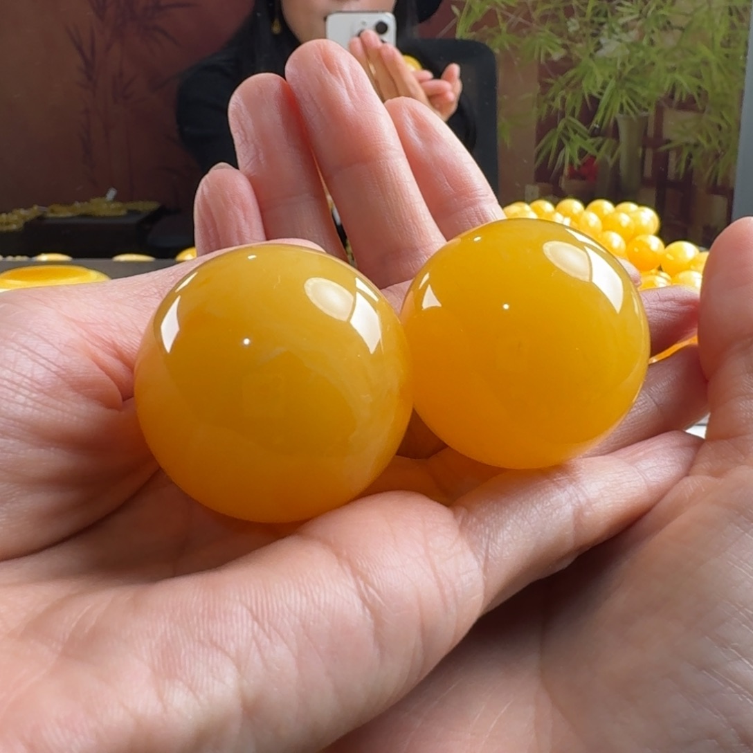 蜜蜡毛衣链未镶嵌