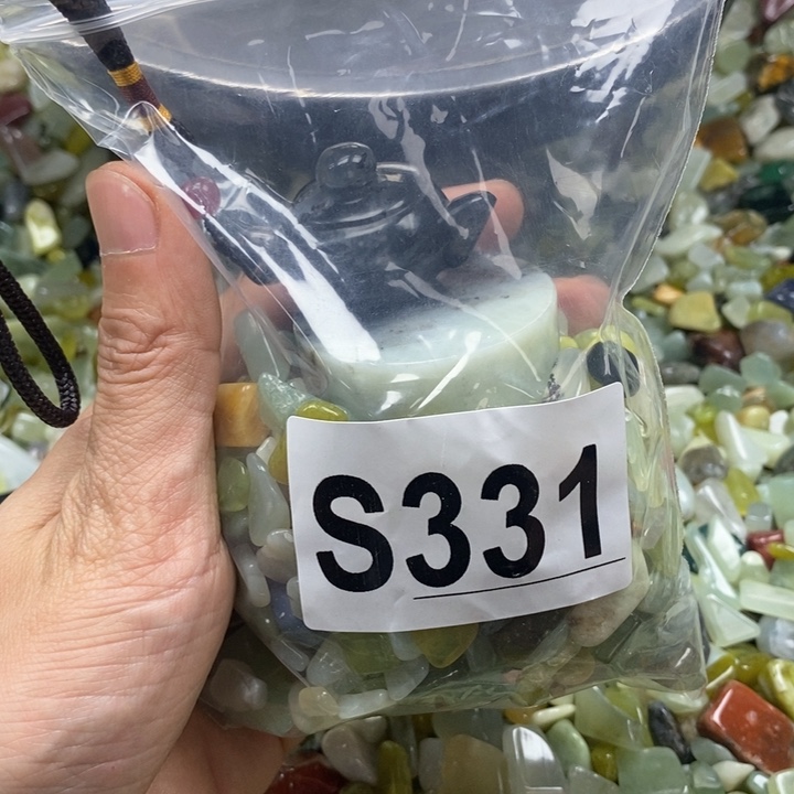 蛇纹石玉未镶嵌鱼缸石