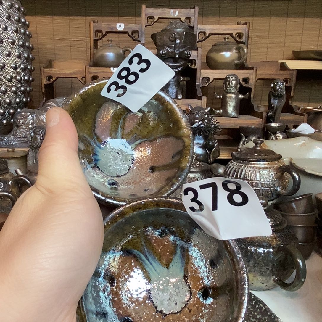 随*高温柴烧陶泥主人杯两个