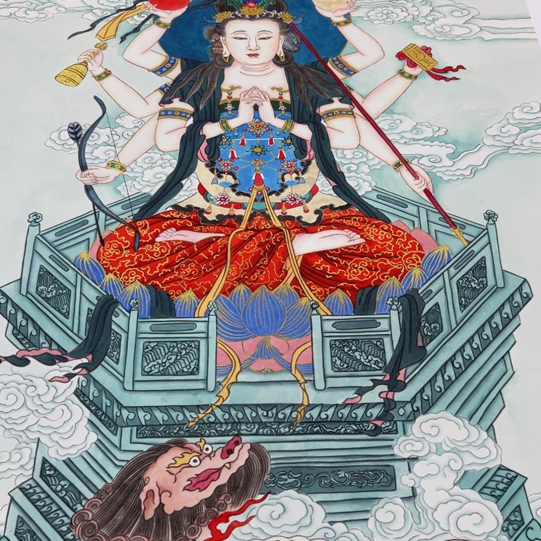 国画李老师斗姆元君