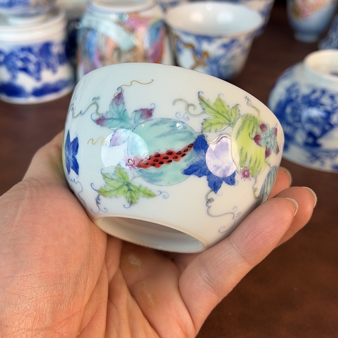 杯景德镇全手工手绘陶瓷