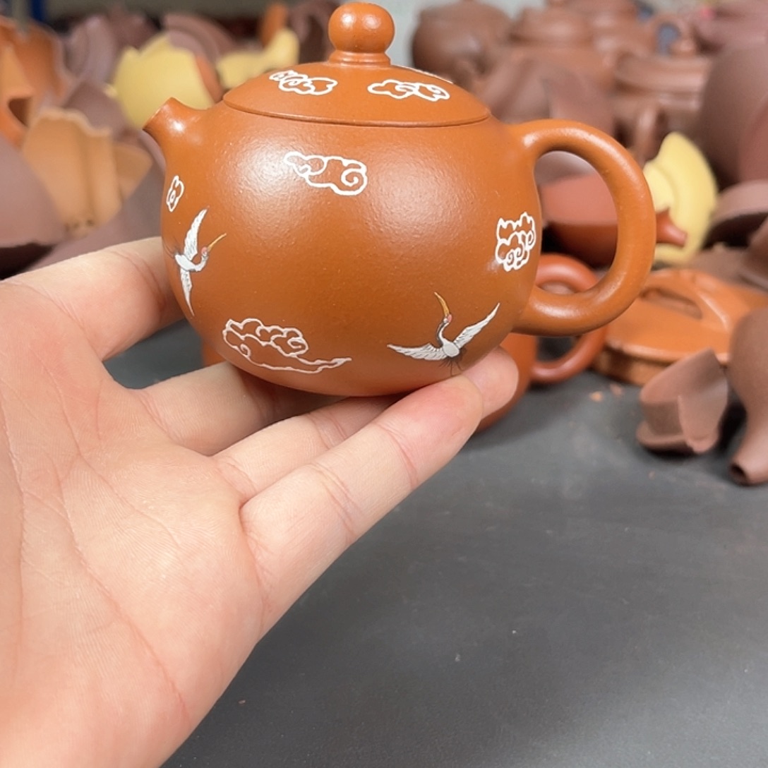 茶壶紫砂小煤窑朱泥西施