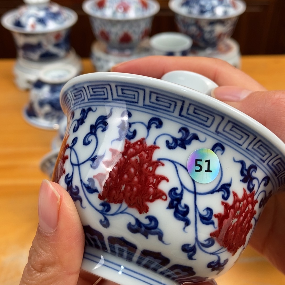 手绘现代茶具得古董