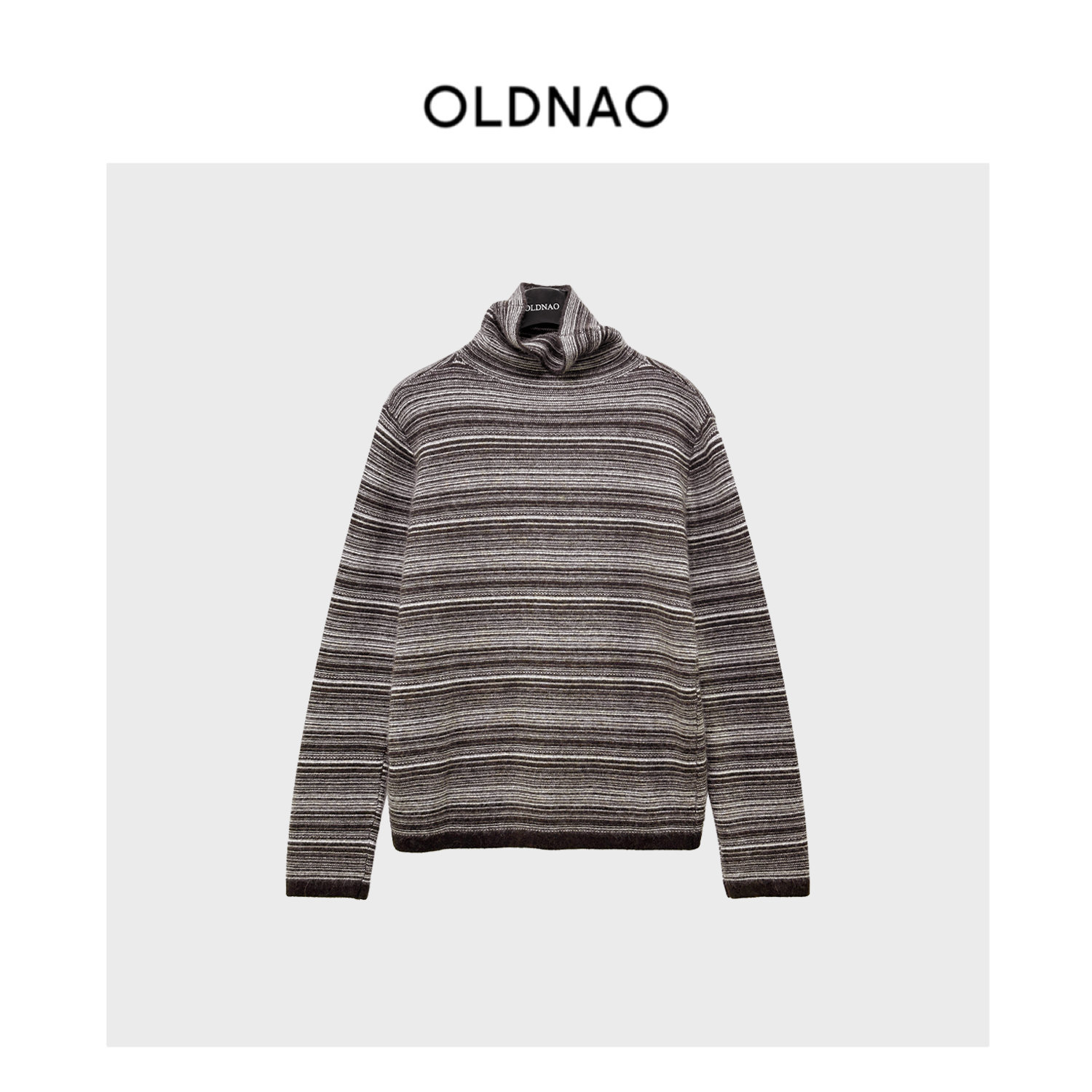 【OLDNAO】品牌订单线羊毛细条纹高领毛衣-SX-WM53866