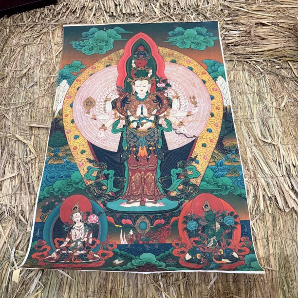 高端精品千手观音绘画类唐卡AA80