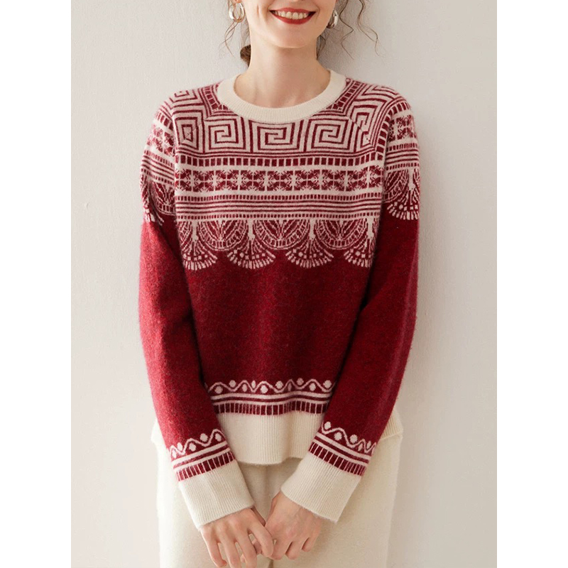 原厂孤品特价清！拍完则无！“小禾”五谷丰登羊毛加厚提花插肩袖C199