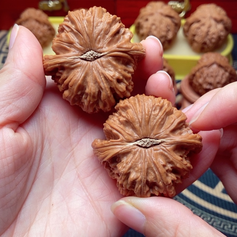 【闪购商品】文玩核桃把件白狮子