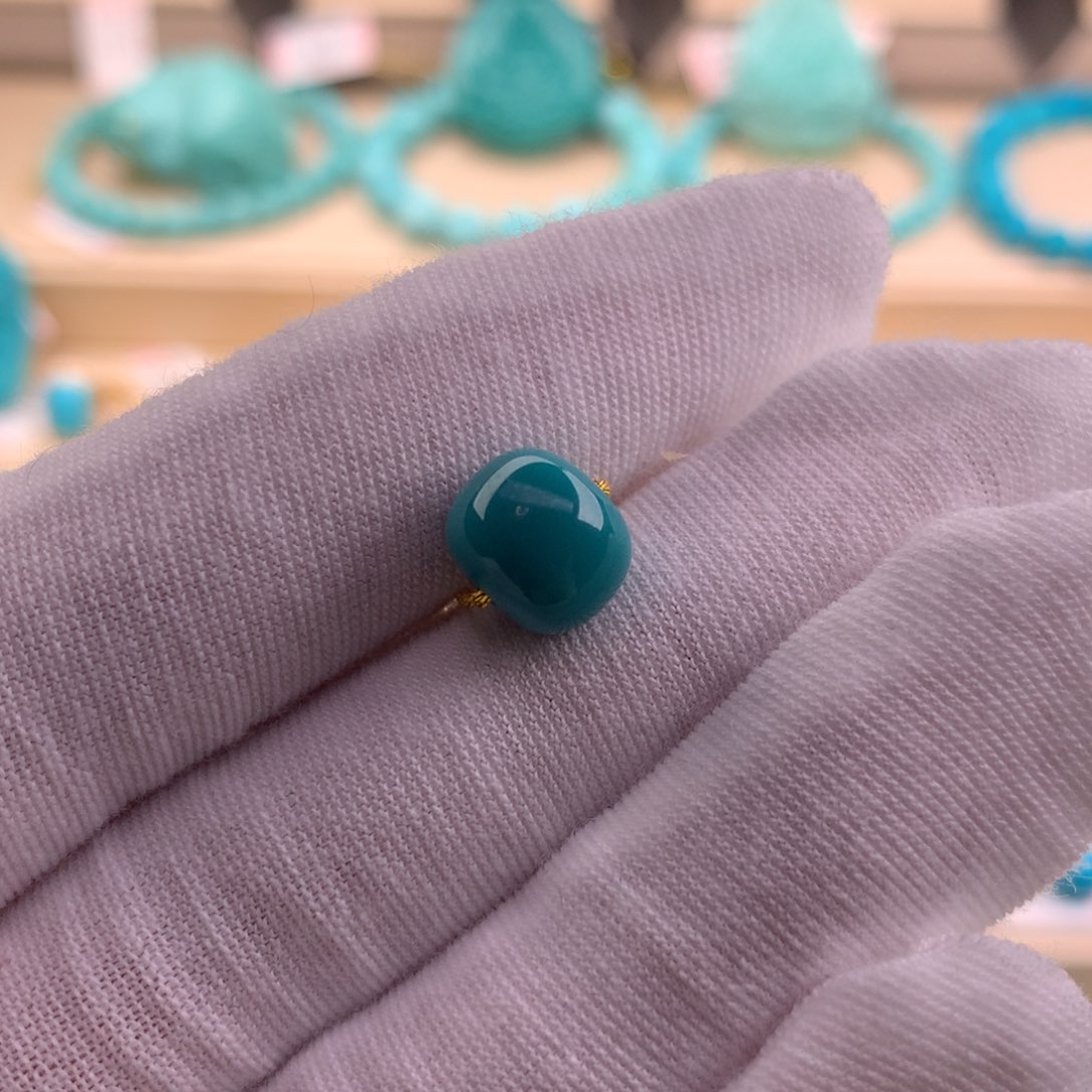 未镶嵌绿松石珠宝奇石9.5-7.9