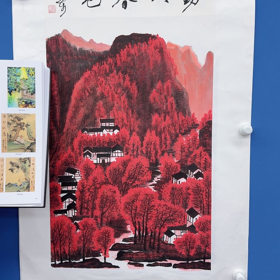 国画多次参加国内外大型