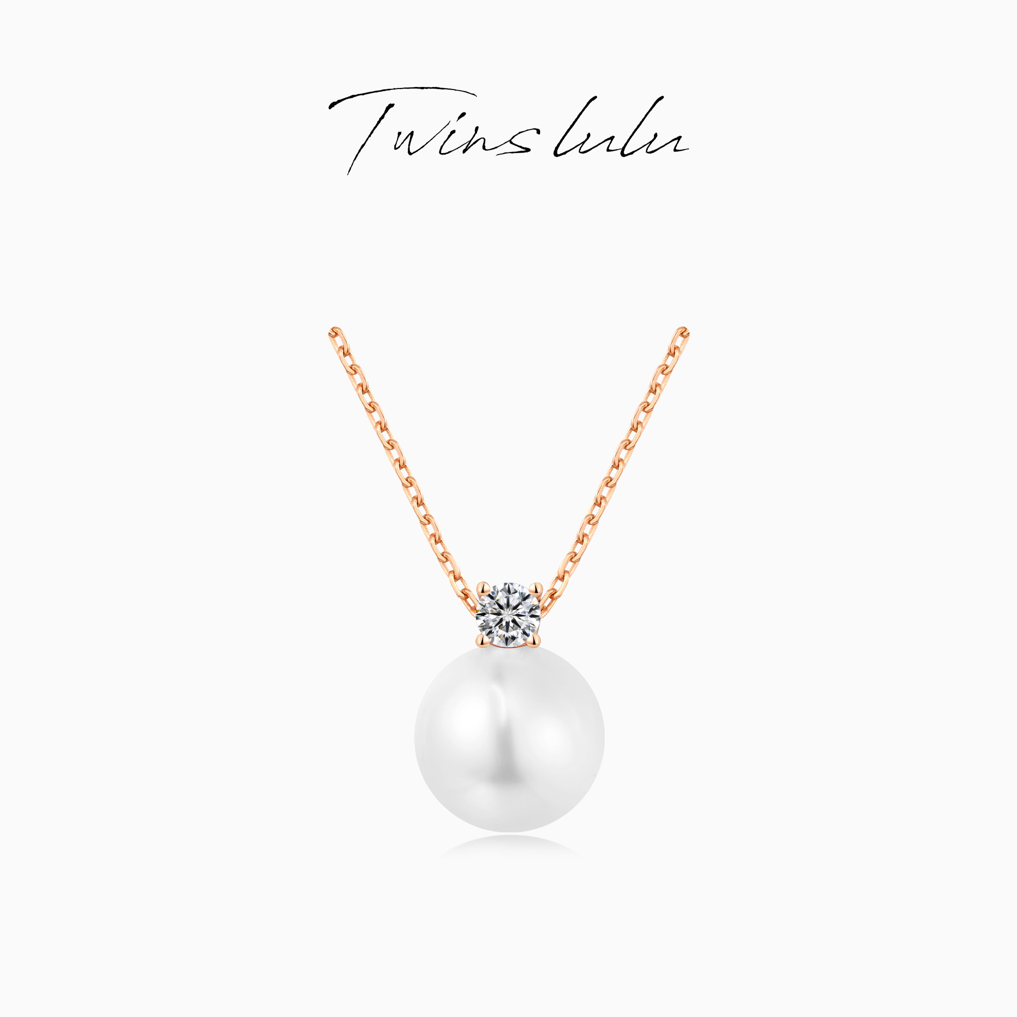 坠链均925银仿珍珠 TWINSLULU坠链均925银经典珠珠项链TSJ9608