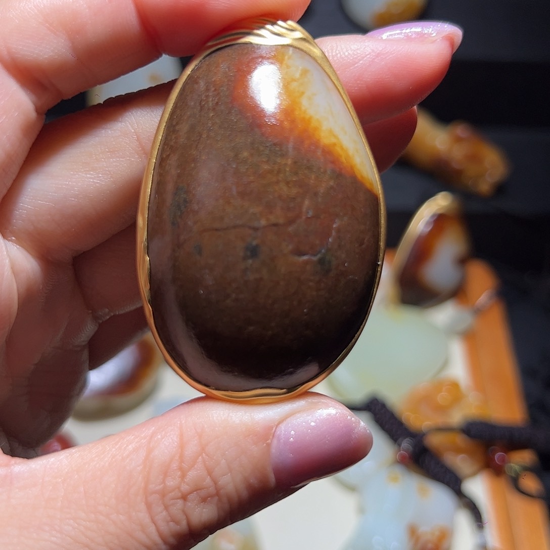 颈饰未镶嵌和田玉风*子