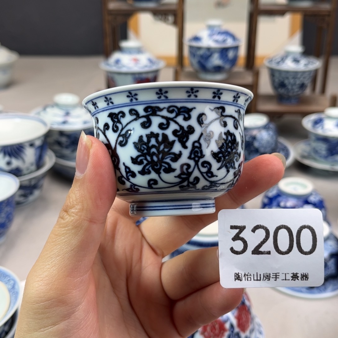 景德镇陶瓷手绘杯3200燕子