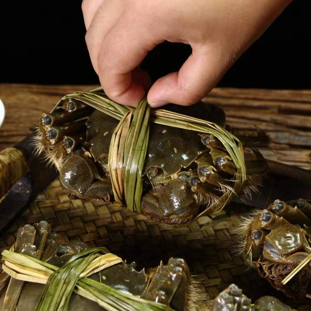 【活蟹】黄河口精品大闸蟹公蟹6.1-5.8两8只包邮到家